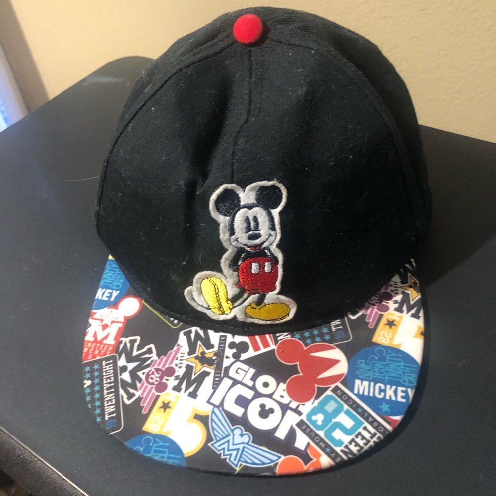 Disney Red and Black Mickey Mouse Cap